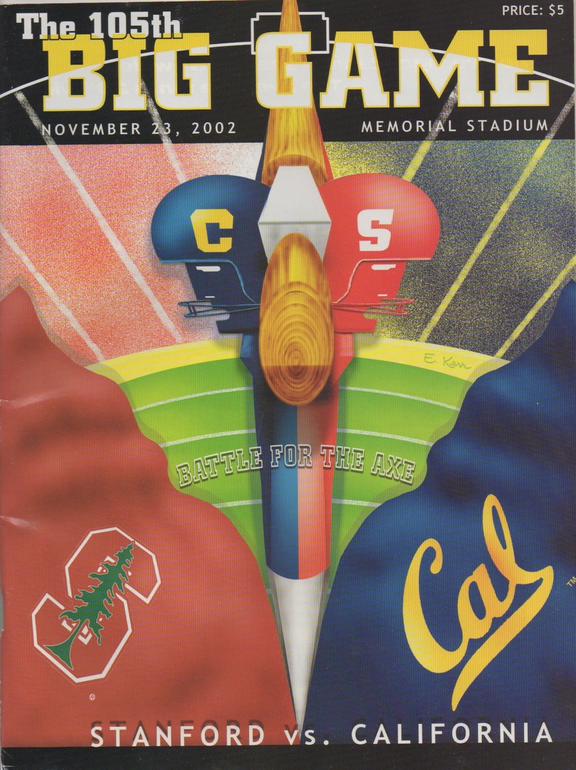 1931 Big Game Program Cal Ends Stanford Amp 39 S Unbeaten Streak Rule Of Tree