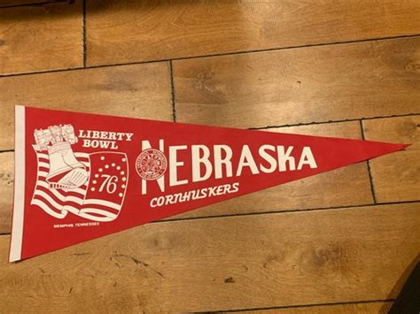 1977 Nebraska Cornhuskers Huskers Liberty Bowl 30 Pennant Ebay