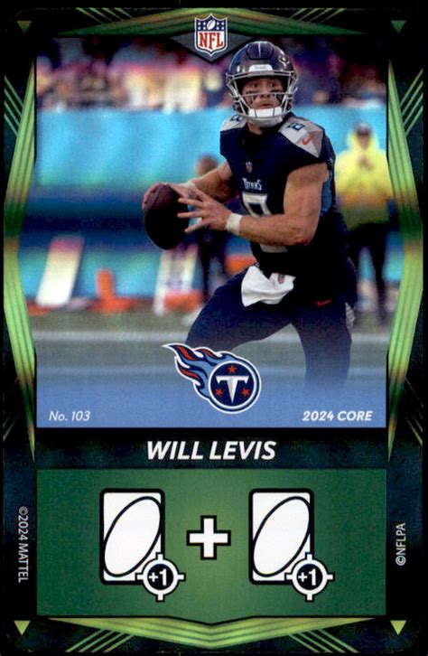 2024 Uno Elite Nfl Will Levis 103 Football Card