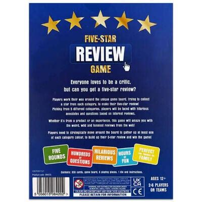 5 Star Review Game Toys Toy Street Uk