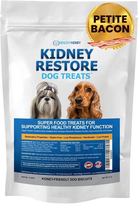 Amazon Com Kidney Restore Bacon Dog Treats 16Oz For Petite Dogs Low Amazon Com Kidney Restore Bacon Dog Treats 16Oz For Petite Dogs Low