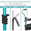 Amazon Com Vive Bendable Cane Holder 4 Pack Flexible Walking Stick Stand For Table Fixation Grabber Hook Attaches On Walker Rollator Mobility Scooter Wheelchair Accessory To Hang Hold Items Within Reach