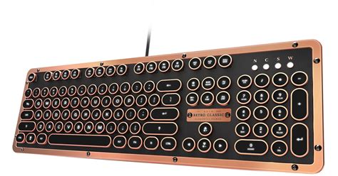 Azio Retro Classic Review Backlit Mechanical Keyboard Offers Vintage