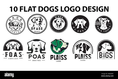 Badge Style Pet Dogs Logo Design Stock Vector Image Art Alamy