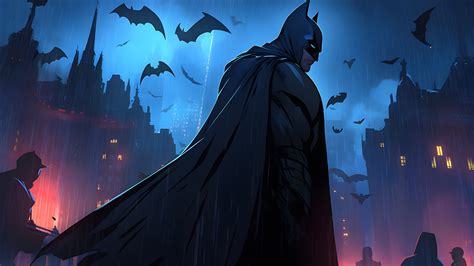 Batman Bats In Night City Desktop Wallpaper Batman Wallpaper 4K Batman Bats In Night City Desktop Wallpaper Batman Wallpaper 4K
