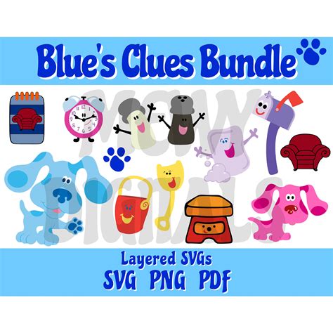 Blue S Clues Layered Svg Png Pdf Bundle Inspire Uplift Blue S Clues Layered Svg Png Pdf Bundle Inspire Uplift