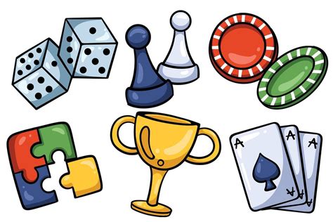 5 Board Game Clipart
