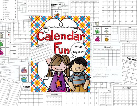 Calendar Fun Monthly Activity Sheets Blank Calendars And A Game Calendar Fun Monthly Activity Sheets Blank Calendars And A Game
