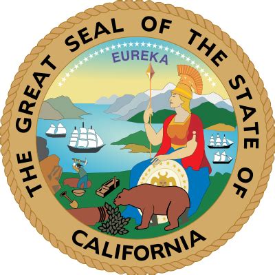 California State Information Symbols Capital Constitution Flags