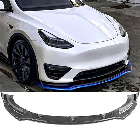 Car Front Lower Bumper Lip Spoiler For Tesla Model 3 Front Bumper Lip Car Front Lower Bumper Lip Spoiler For Tesla Model 3 Front Bumper Lip