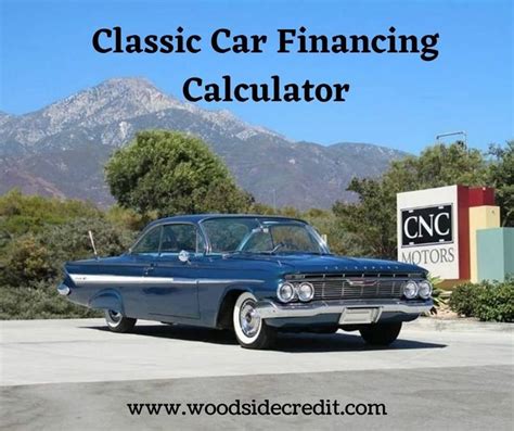 Classic Car Financing Calculator Tool