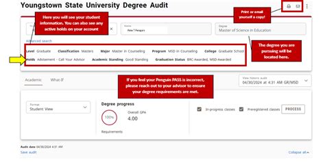 Complete A Degree Audit Ysu