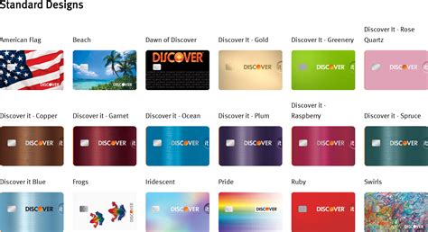 Discover Credit Card Designs