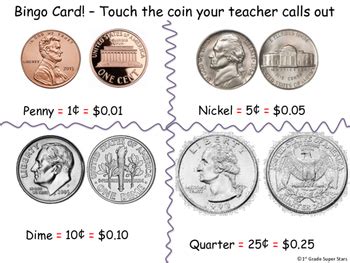 Engaging Activities And Centers Pennies Nickels Dimes And Quarters
