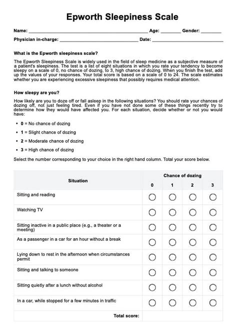 Navigating Fatigue: Understanding the Epworth Sleepiness Scale PDF Like a Compass
