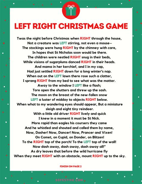 Free Left Right Christmas Game Web This Christmas Left Right Game Is A Free Left Right Christmas Game Web This Christmas Left Right Game Is A