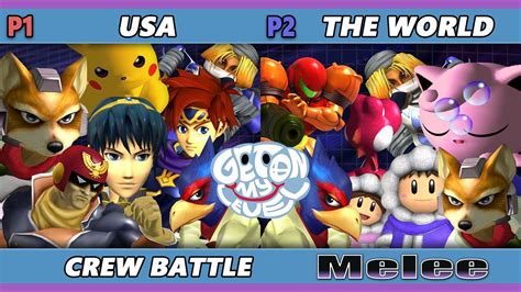 Goml 2023 Usa Vs The World Crew Battle Smash Melee Ssbm Goml 2023 Usa Vs The World Crew Battle Smash Melee Ssbm