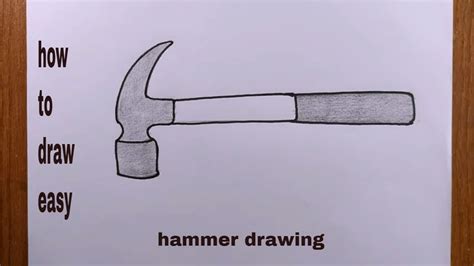 How To Draw A Hammer How To Draw A Hammer