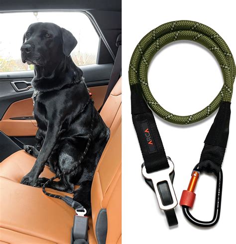Iokheira Dog Seat Belt Car Harness Seatbelt Car Reflective Bungee Pet