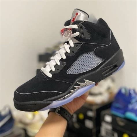 Jordan 5 Black Metallic Reimagined R Sneakers