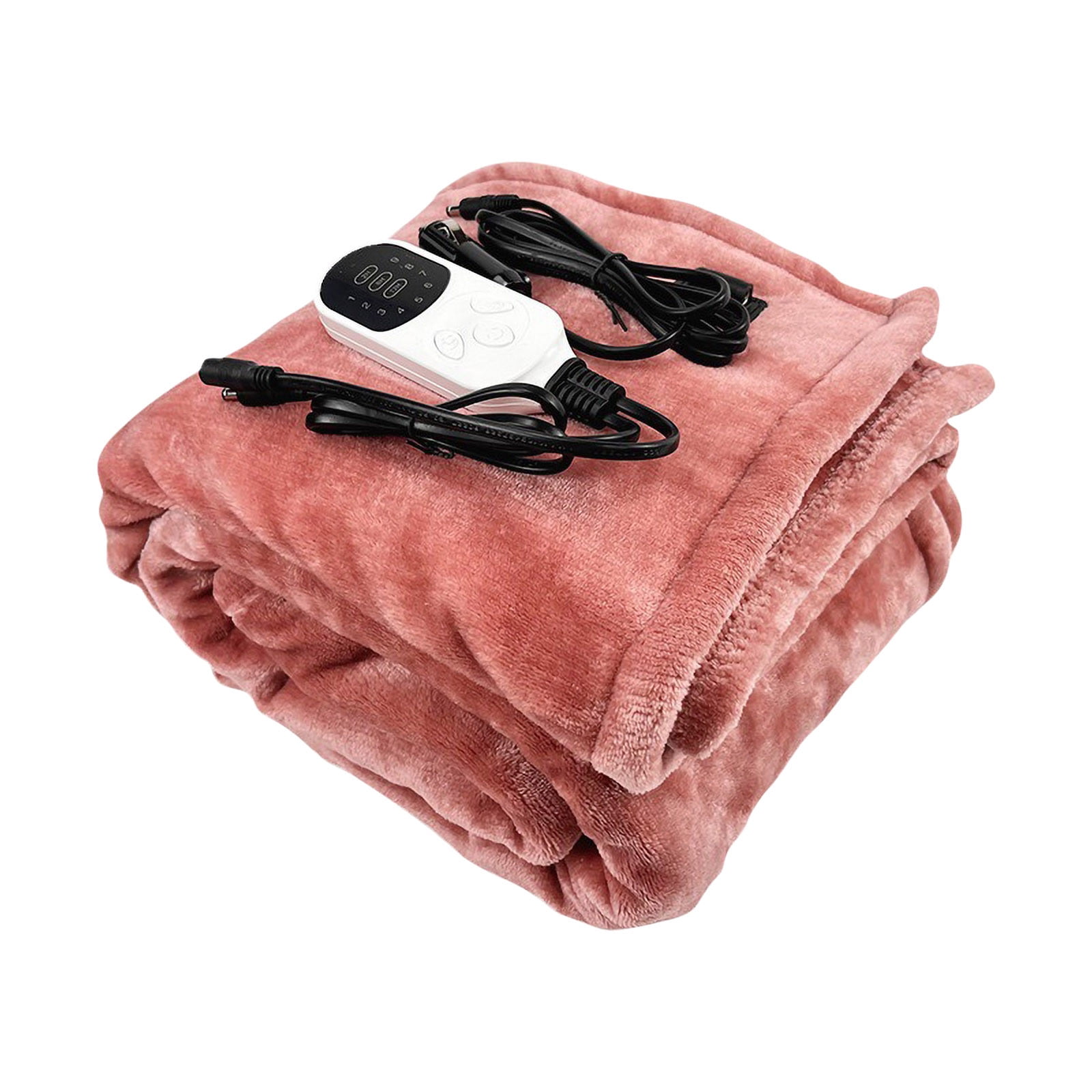 Landzoo 12V Heated Blanket For Car Plug In Heating Throw Flannel Small