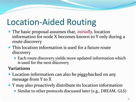 Location Aided Routing