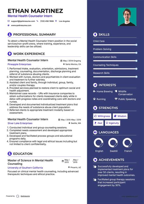 Mental Health Counselor Intern Resume Samples Qwikresume Mental Health Counselor Intern Resume Samples Qwikresume
