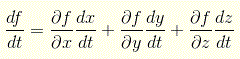 Multivariable Calculus Chain Rule