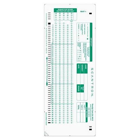 Official Scantron Brand 882 E Answer Sheet 25 Pack Walmart Com Official Scantron Brand 882 E Answer Sheet 25 Pack Walmart Com