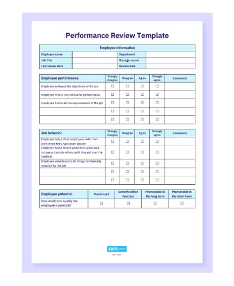 How to Create an Effective Performance Review Template for Better Evaluation