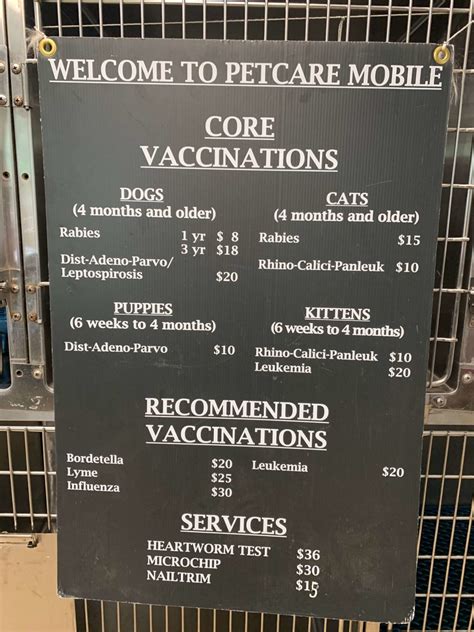 Pet Med Mobile Schedule Today