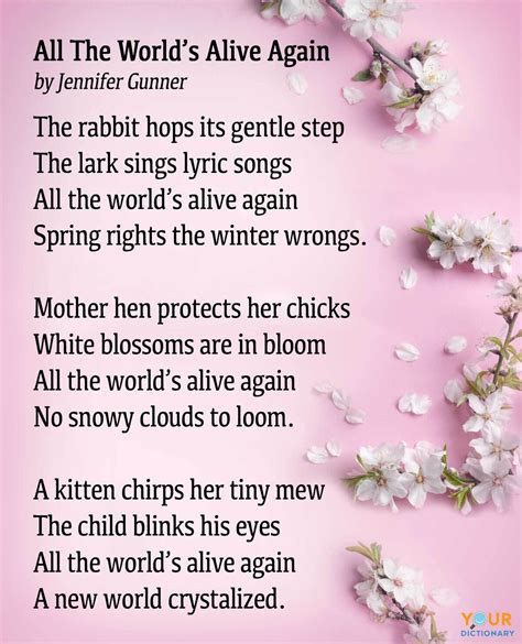 Surprising Facts About Poems About Spring That Will Inspire You