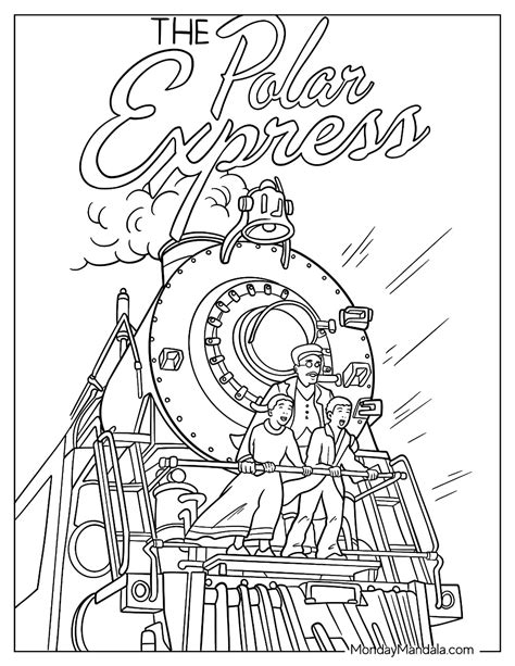 Polar Express Coloring Sheets Fun Designs Unlocked