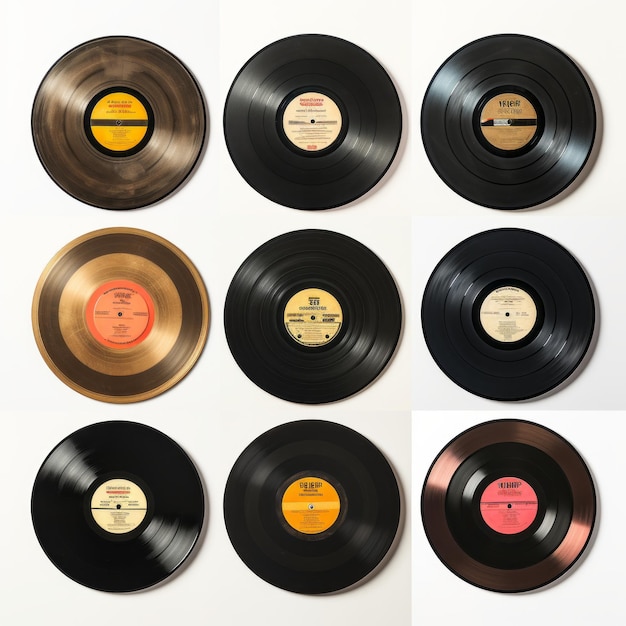 Premium Photo Collection Of Classic Retro Vinyl Records