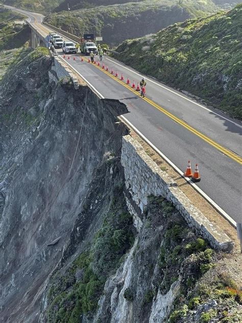 Section Of Highway 1 In California Collapsed During Storm Section Of Highway 1 In California Collapsed During Storm