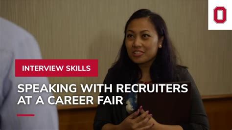 Speaking With Recruiters At A Career Fair Interview Skills Youtube Speaking With Recruiters At A Career Fair Interview Skills Youtube