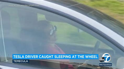 Tesla Driver Seen Apparently Asleep At The Wheel The Center For Auto Tesla Driver Seen Apparently Asleep At The Wheel The Center For Auto