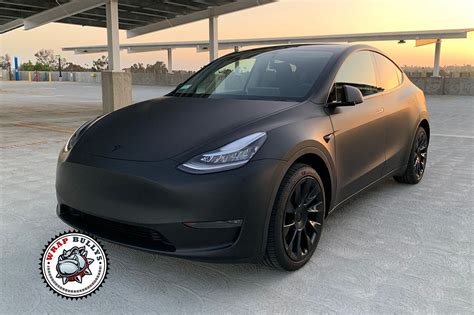 Tesla Model Y 3M Deep Matte Black Car Wrap Tesla Model Y 3M Deep Matte Black Car Wrap