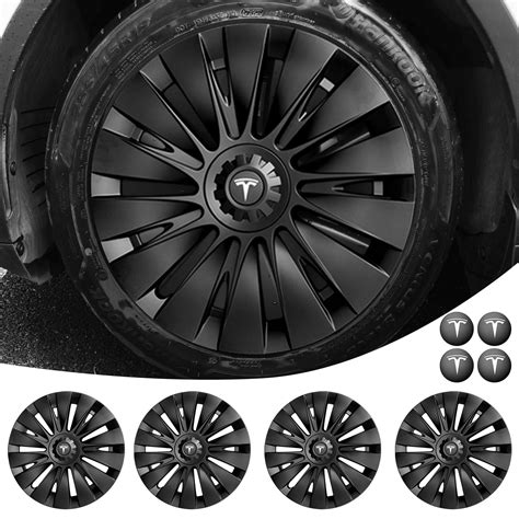 Tesla Model Y Black Hubcaps Upgrade