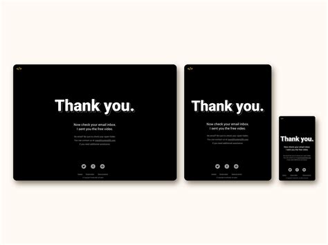 Thank You Page For Frontend30 Website Ui Design By Nana On Dribbble Thank You Page For Frontend30 Website Ui Design By Nana On Dribbble