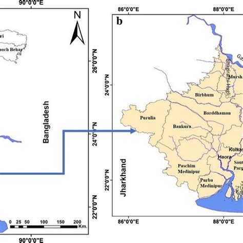 The Geographical Location Of Kolkata In West Bengal Region Of Study Download Scientific Diagram