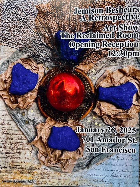 The Reclaimed Room An Exhibition Space For Recycled Arts Crafts And Media A Project Of Building Resources 701 Amador Street Sf Ca 94124 The Reclaimed Room An Exhibition Space For Recycled Arts Crafts And Media A Project Of Building Resources 701 Amador Street Sf Ca 94124