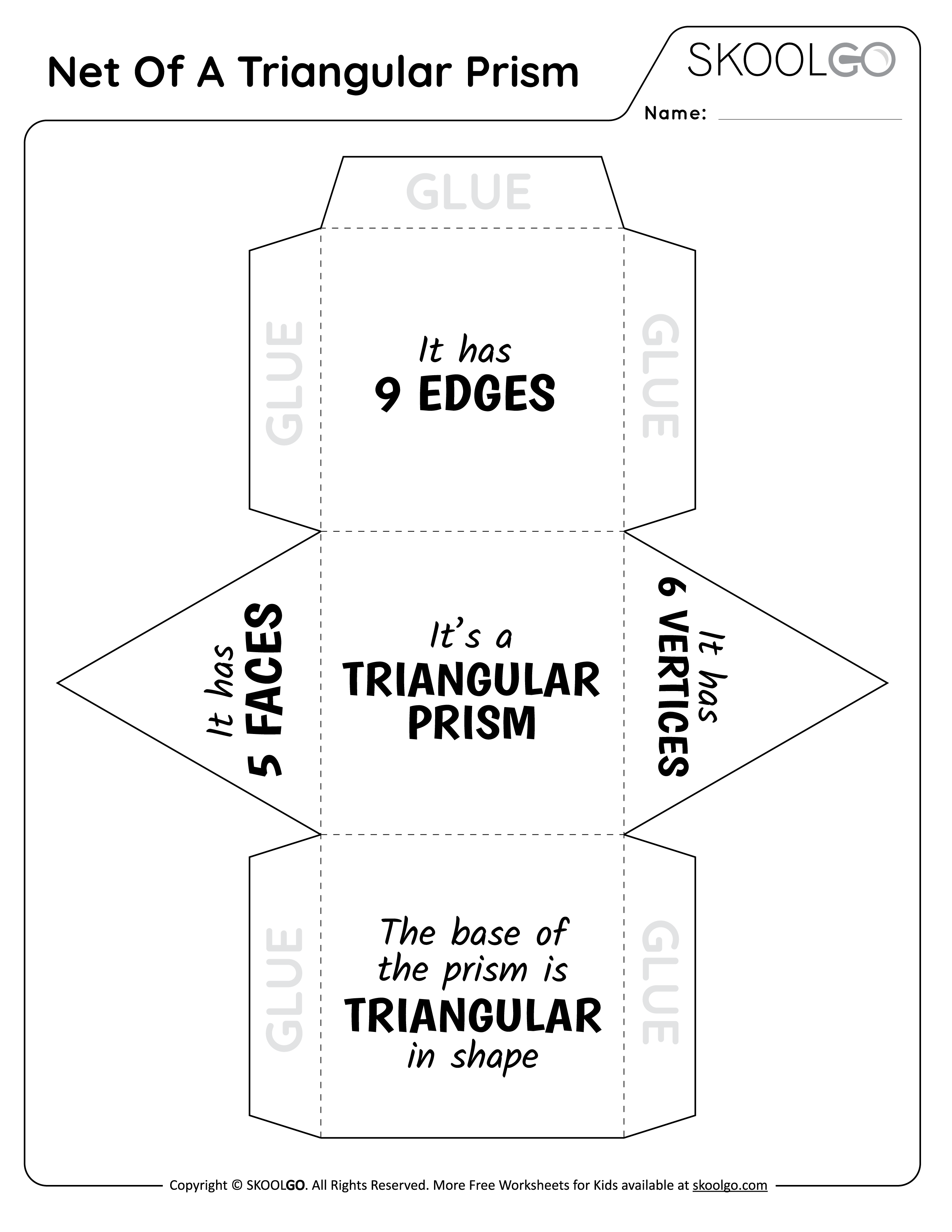 Triangular Prism Net