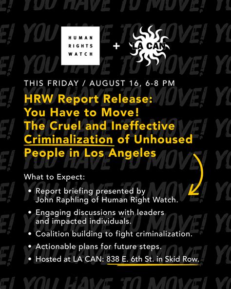 You Have To Move The Cruel And Ineffective Criminalization Of Unhoused People In Los Angeles Hrw You Have To Move The Cruel And Ineffective Criminalization Of Unhoused People In Los Angeles Hrw