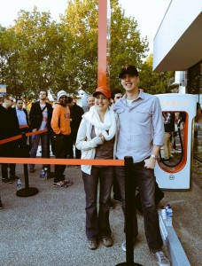 Line in front of Tesla Melbourne Australia store