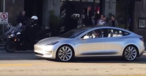 Tesla Model 3 Spotted at Marina Del Rey, CA on April 2, 2016