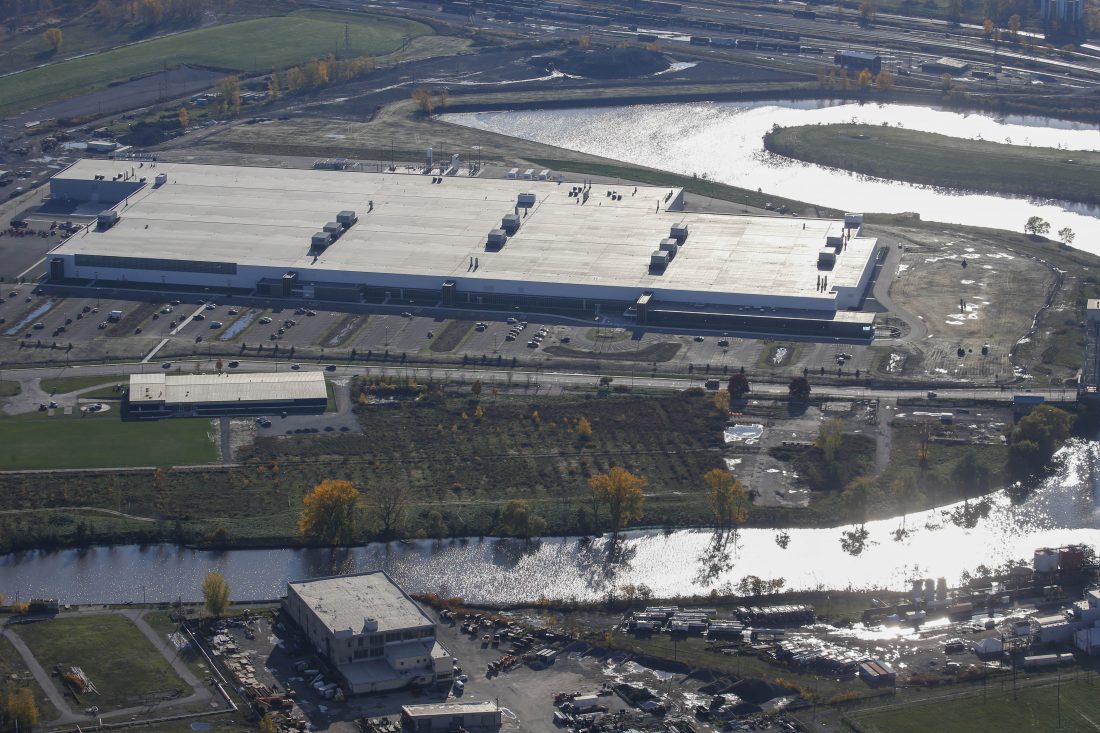 Tesla-SolarCity plant at Riverbend in South Buffalo. [Source: Derek Gee/Buffalo News]