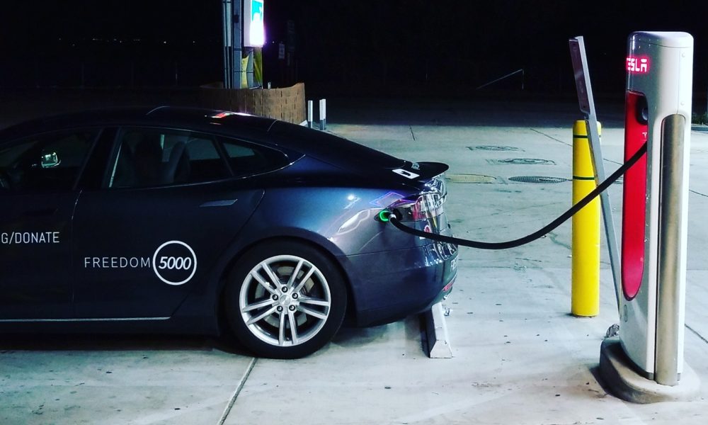 coast-to-coast Tesla record