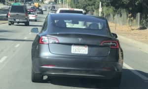 Model 3 midnight grey