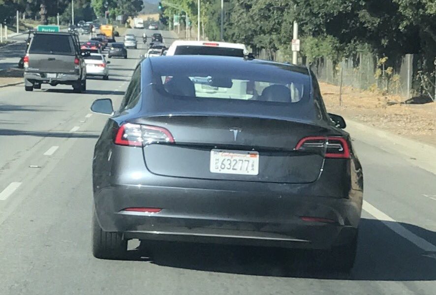 Model 3 midnight grey